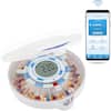 220 Live fine Pill Dispenser NEXT DOSE 5:00PM EDT Dose 2 of 3 Take in advance YOUR CYCLE AT A GLANCE 9 day cycle 27 active slots Refill 06/16/2021 25 remaining doses - 14 days 2X - 1 day 12 Alarms 220 PM 221 PM 220 Next 5:00 PM 23 Alarms 24 25 Alarms 26 27 28 2 1 2 1 2 2X 1 day 14 days