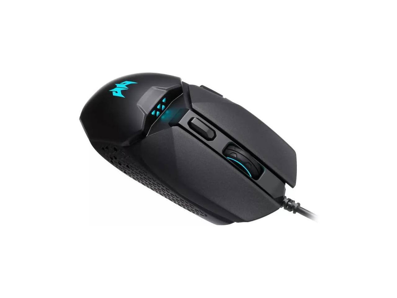 Alt View 1. Acer - Acer Predator Cestus 327 Gaming Mouse, 8000 DPI, RGB, Ergonomic, Lightweight – Black - Black.