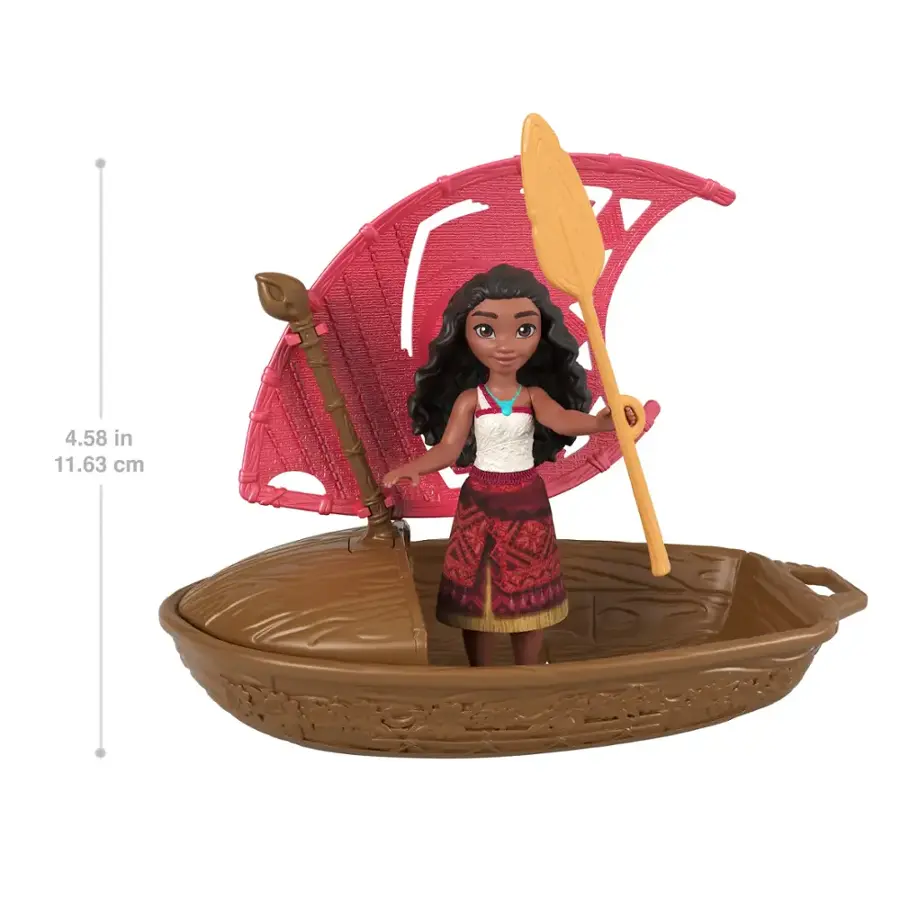 The text on the image states that the figurine is 4.58 inches tall, which is equivalent to 11.63 centimeters.