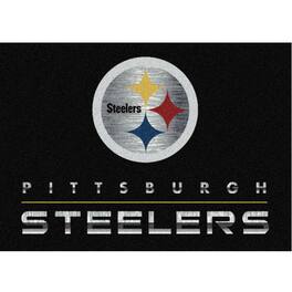 Imperial - Pittsburgh Steelers 3'10'' x 5'4'' Chrome Rug - Black