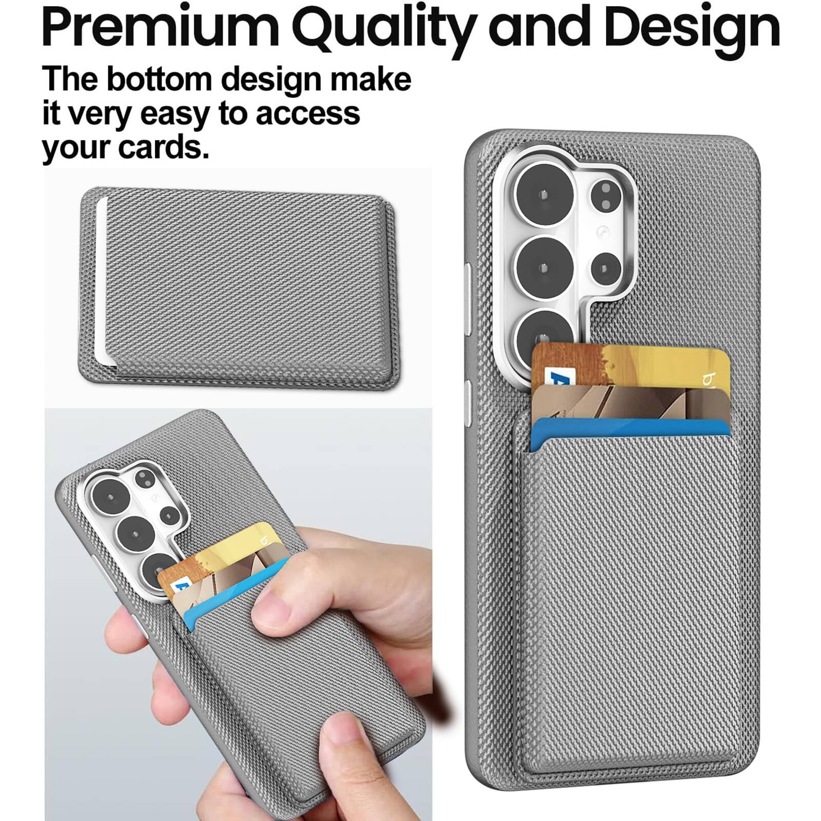 Premium Quality and Design

The bottom design makes it very easy to access your cards.