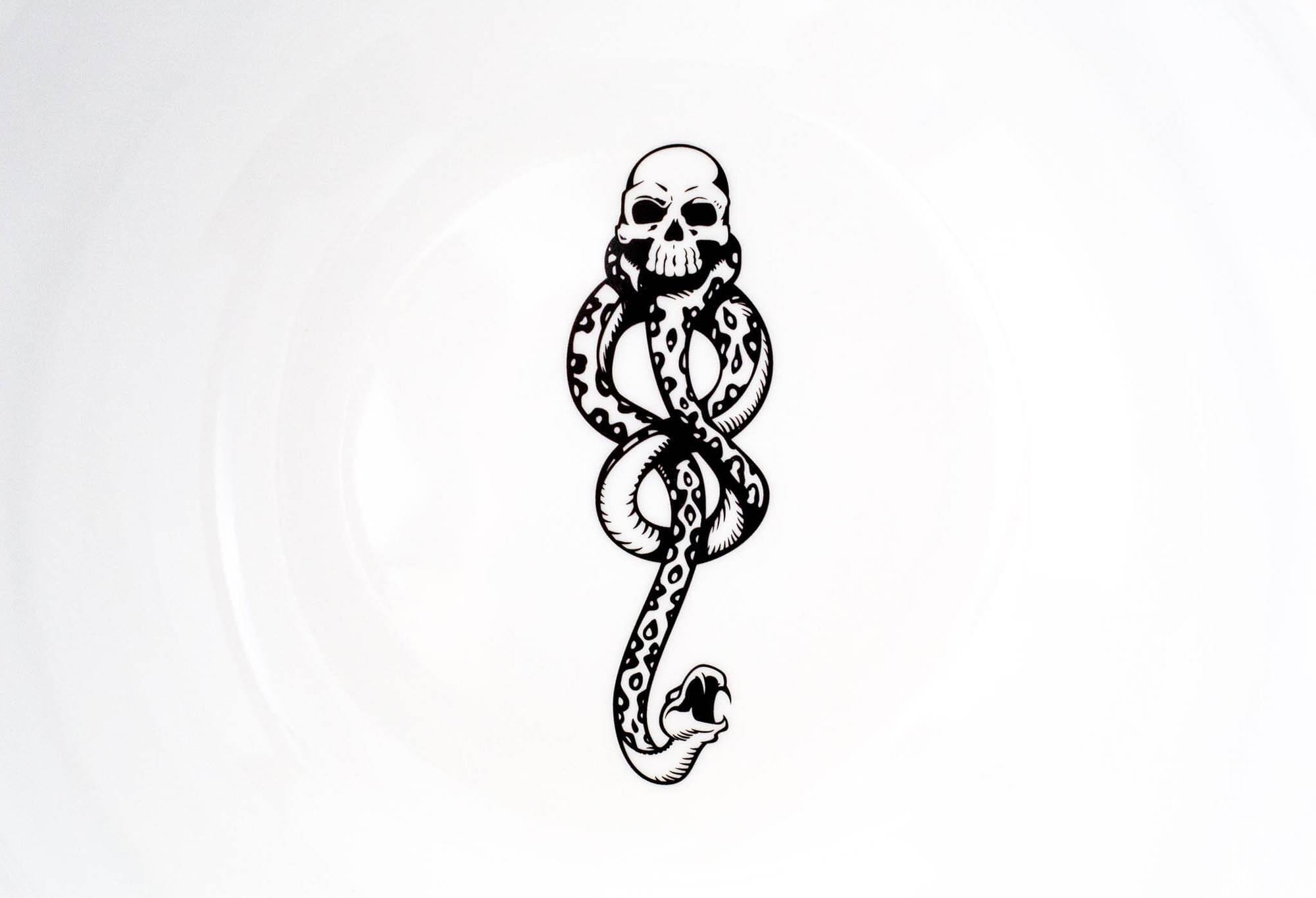 Alt View 10. Ukonic - Harry Potter Voldemort Death Eater Ceramic Large Serving Bowl | 10.5-Inch Bowl - White.