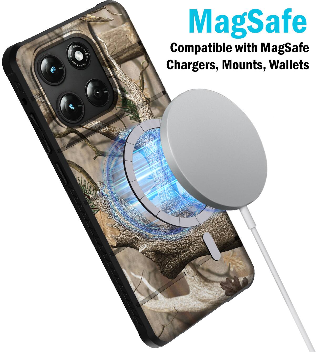 MagSafe
Compatible with MagSafe Chargers, Mounts, Wallets