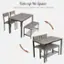 Take Up No Space Chairs & Bench Can Be Tucked Under Table to Save Space