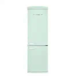 Unique Appliances - 24 in. Wide Classic Retro 23.8 in 11.7 cu. ft. Frost Free Retro Bottom Freezer Refrigerator ENERGY STAR - Summer Mint Green