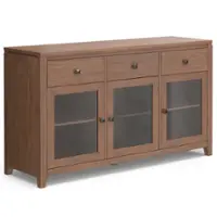 Simpli Home - Cosmopolitan Sideboard Buffet - Medium Saddle Brown - Front_Zoom