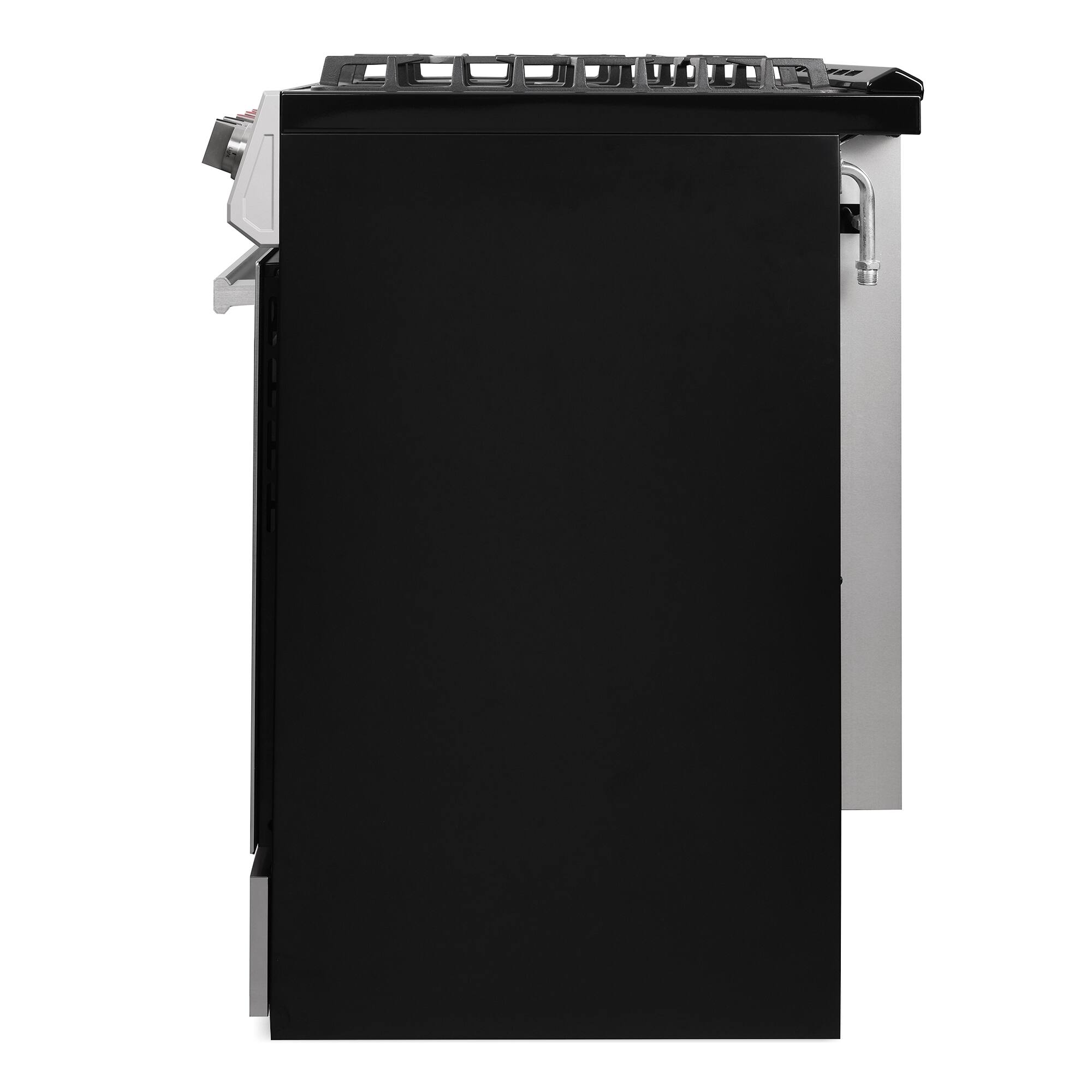 Alt View 9. COSMO - COS-305AGC 30 in. Nebula Collection 5.0 cu. ft. Gas Range, 5 Burners, Rapid Convection Oven, Cast Iron Grates - Stainless Steel.