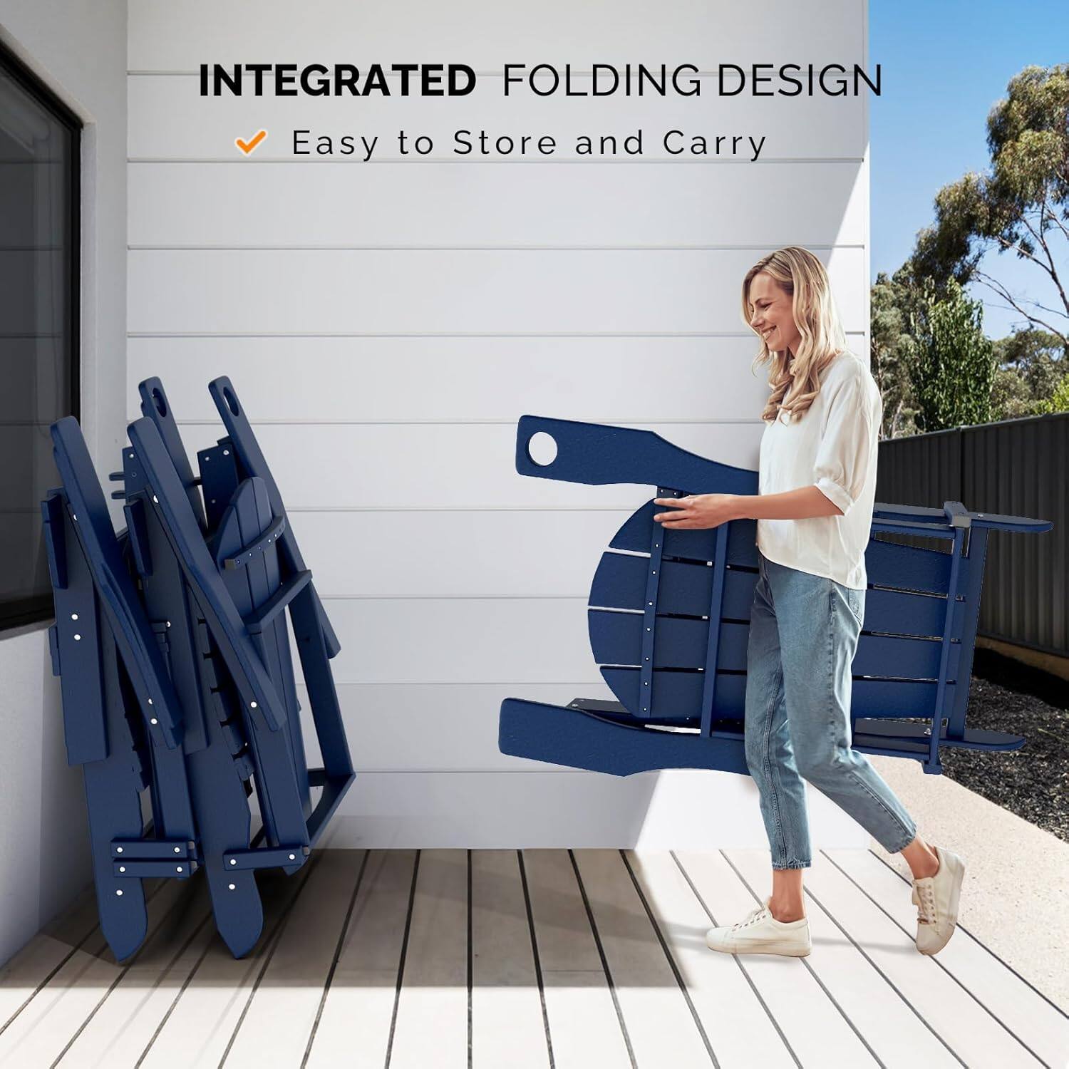 INTEGRATED FOLDING DESIGN  
Easy to Store and Carry