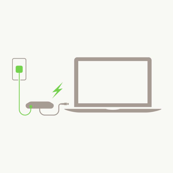 Alt View 1. Belkin - USB-C 5-in-1 Hub Plus 100W - Black.