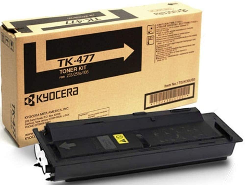 Kyocera - 1T02K30US0 Model TK-477 Black Toner Kit for use FS-6525MFP, FS-6530MFP, TASKalfa 255 and TASKalfa 305 Printers; price history on PriceWatchPro