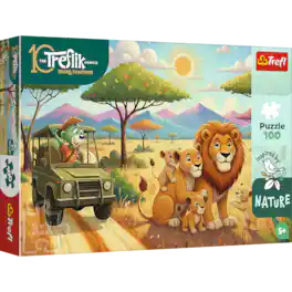 Trefl - Kids Treflik Family - Inspired By Nature Lions 100 Piece Puzzle - Multicolor