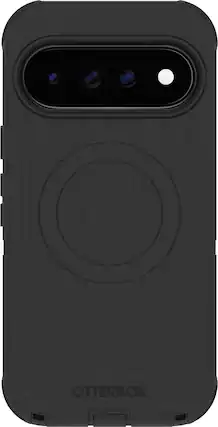 Front. OtterBox - Defender Series Pro Hard Shell for Google Pixel 11 Pro XL - Black.