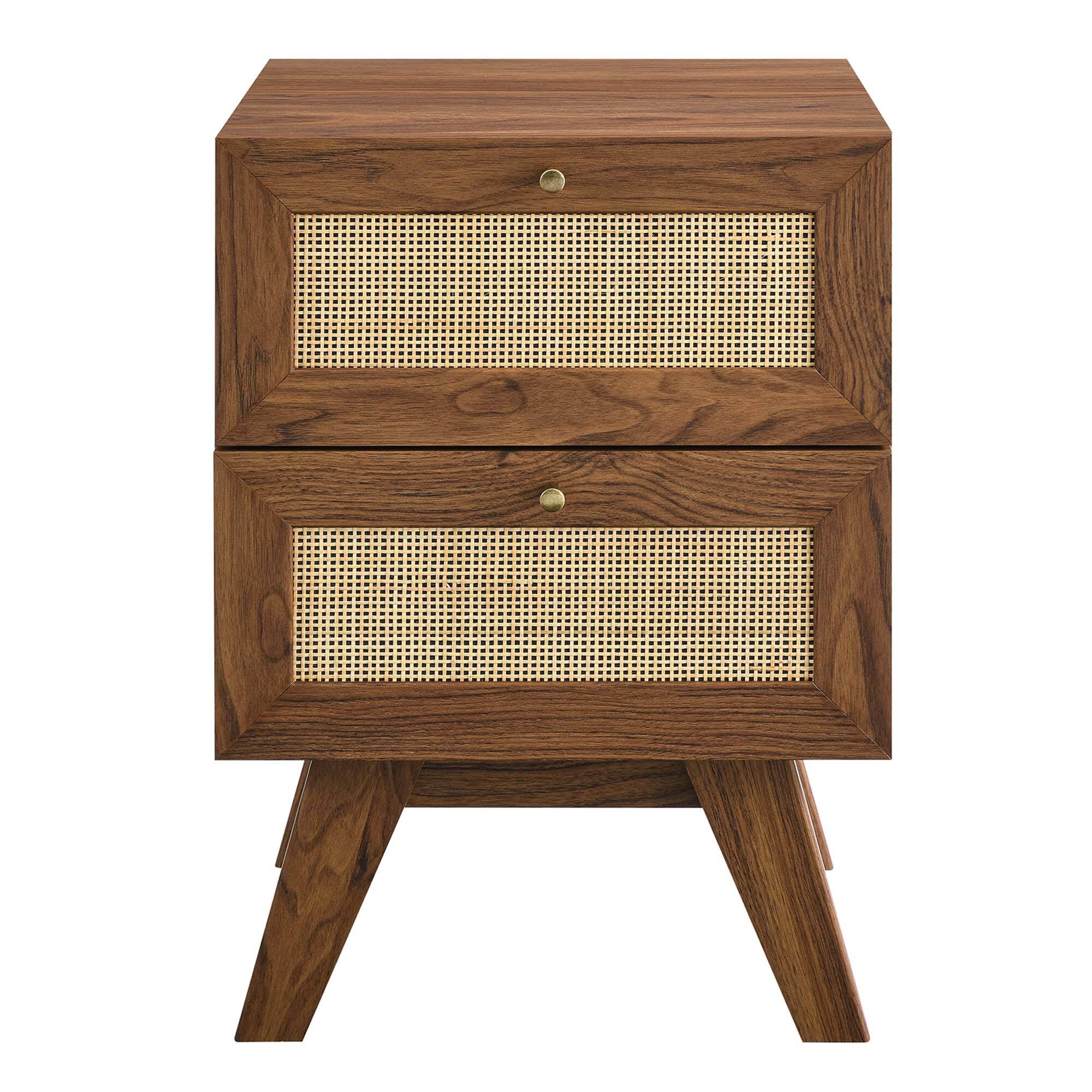 Alt View 2. Modway - Soma 2-Drawer Nightstand by Modway - Walnut.