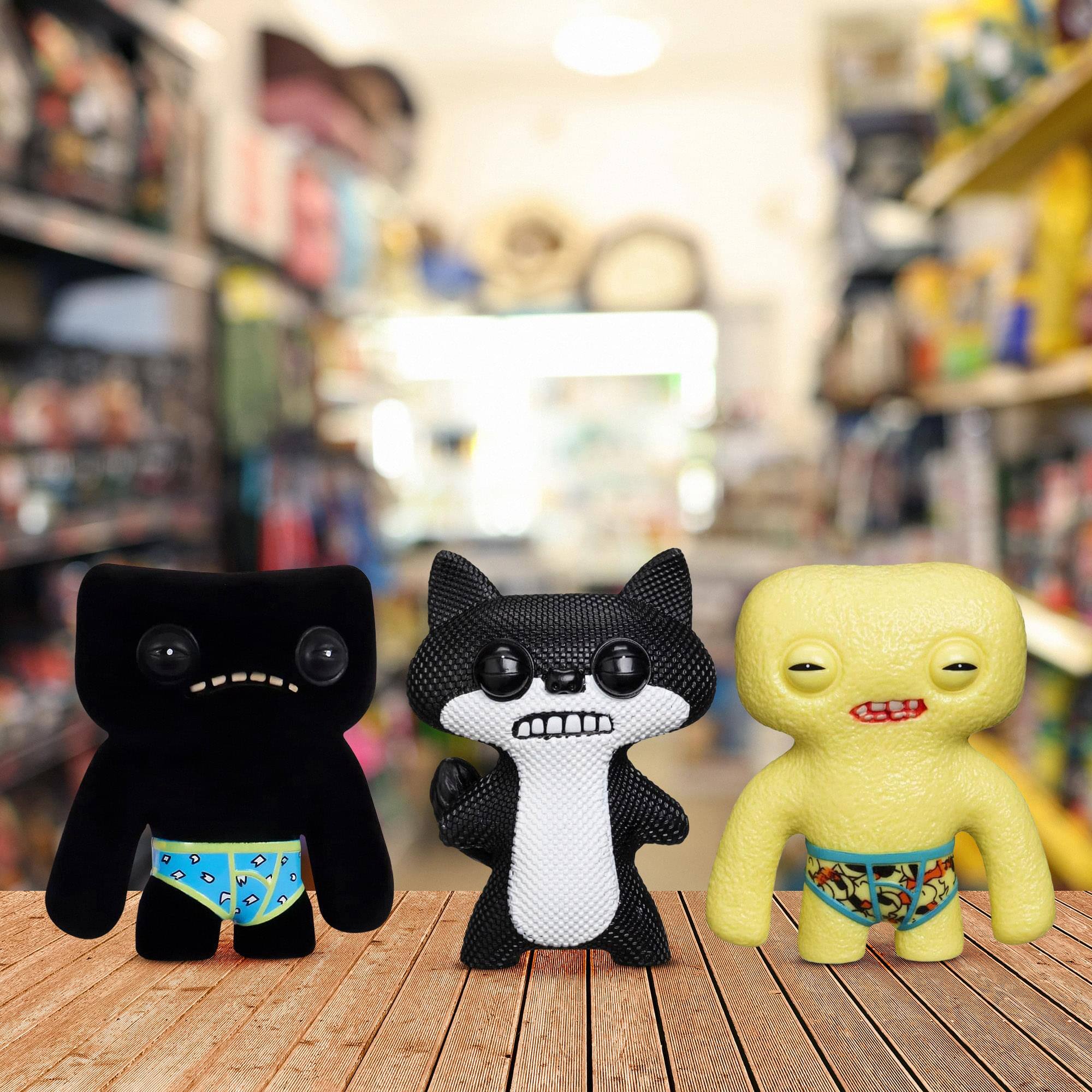 Alt View 5. ZURU - Fuggler 2.5 Inch Figure 3-Pack | Black/White, Yellow, Black - Multi-Colored.