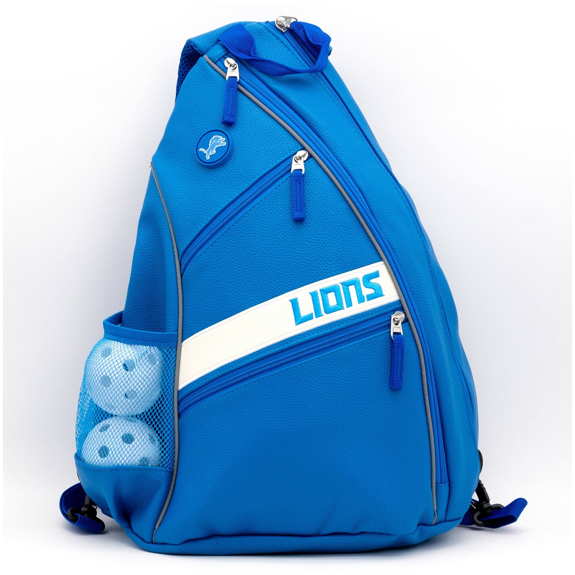 Alt View 3. Team Golf - Detroit Lions Embroidered Team Pickleball Backpack - Multicolor.