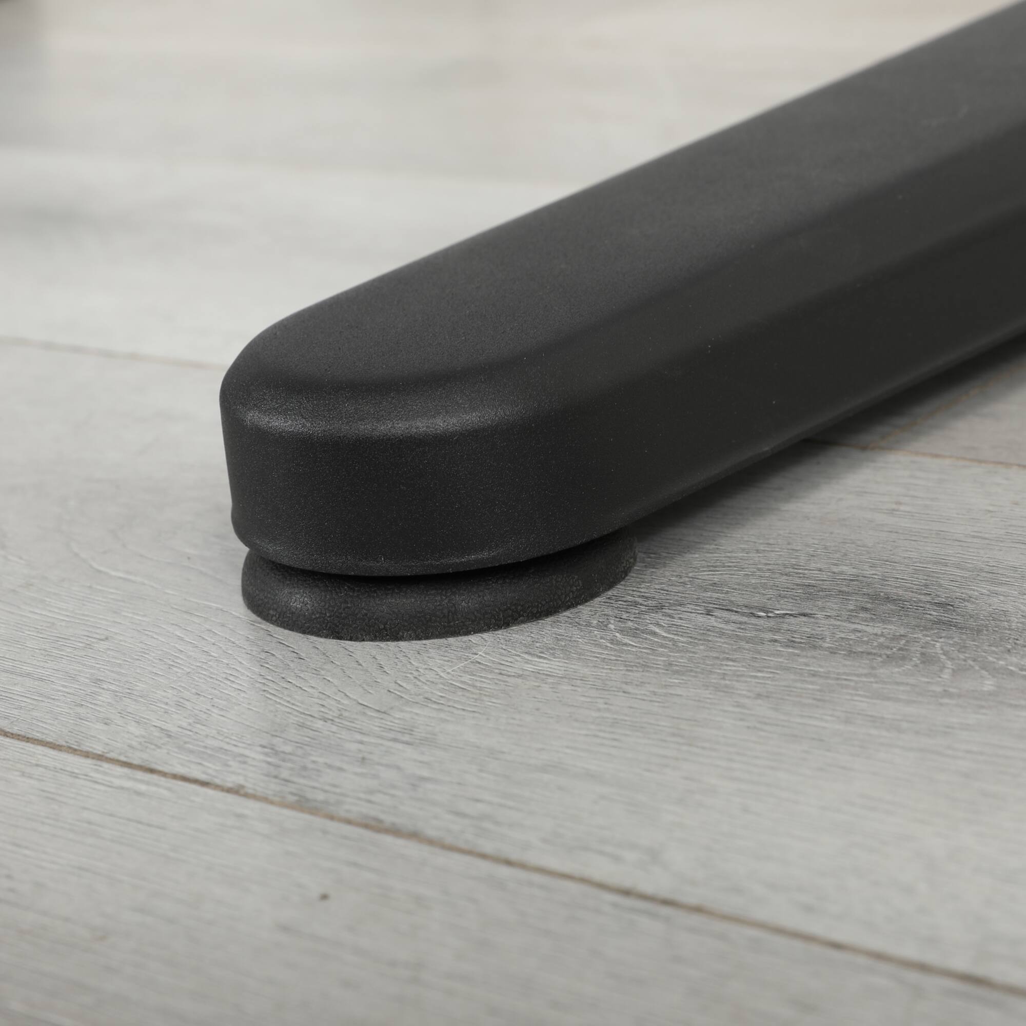 Left. GOODSILO - Hand Crank Adjustable Drafting Table with Tilting Glass Top and Side Extension Panel for Artists and Designers - Black.