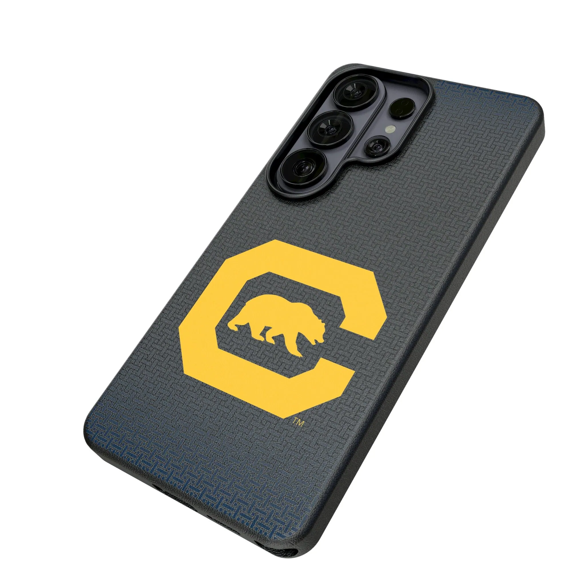 Alt View 1. Keyscaper - Cal Bears Walking Bear Galaxy Magnetic Bump Case - S26 Ultra - Black.