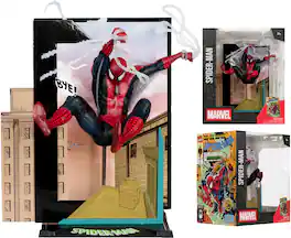 McFarlane Toys - Marvel 7" Spider-Man (Spider-Man #6) 1:10th Scale Collectible with Scene