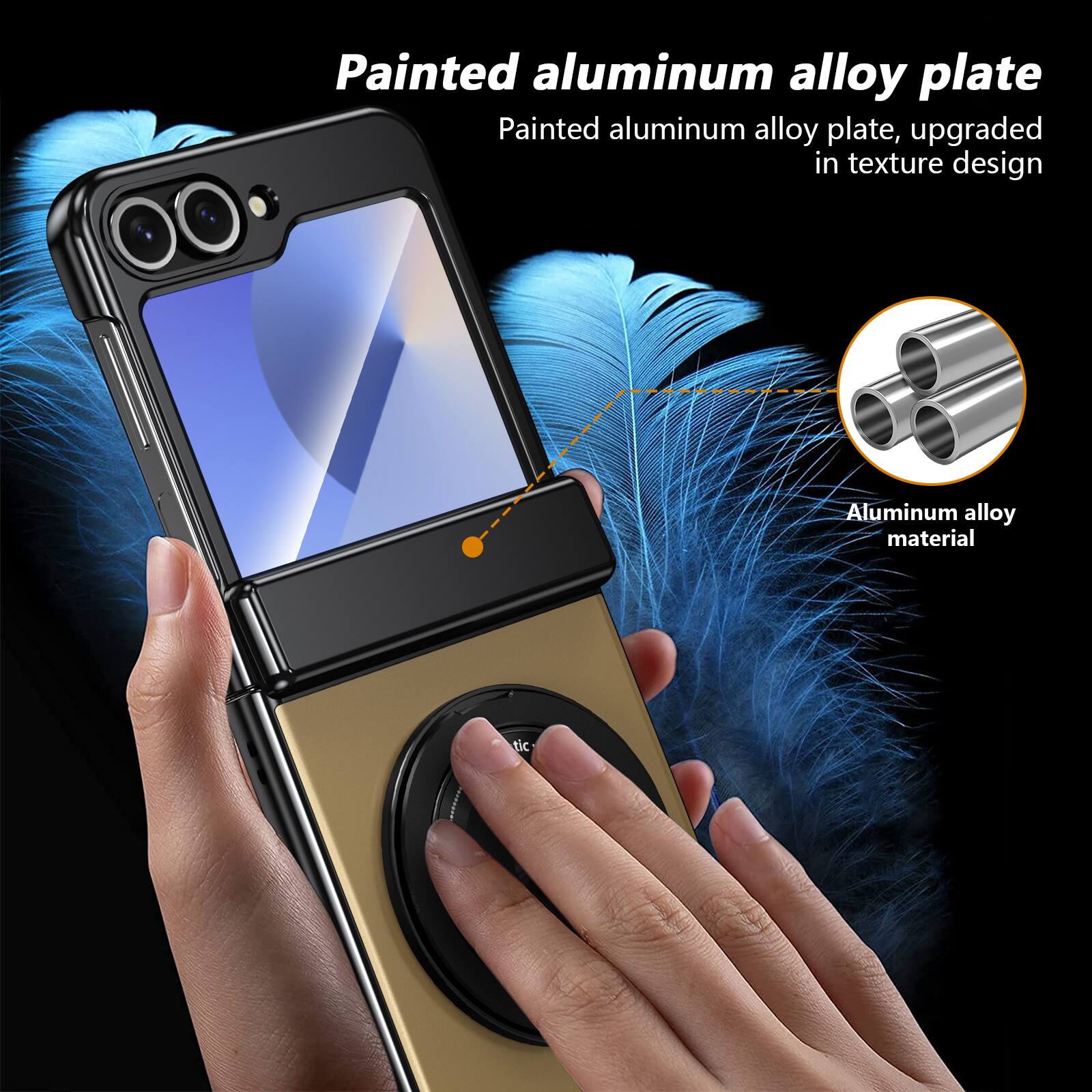 Painted aluminum alloy plate, upgraded in texture design  
Aluminum alloy material