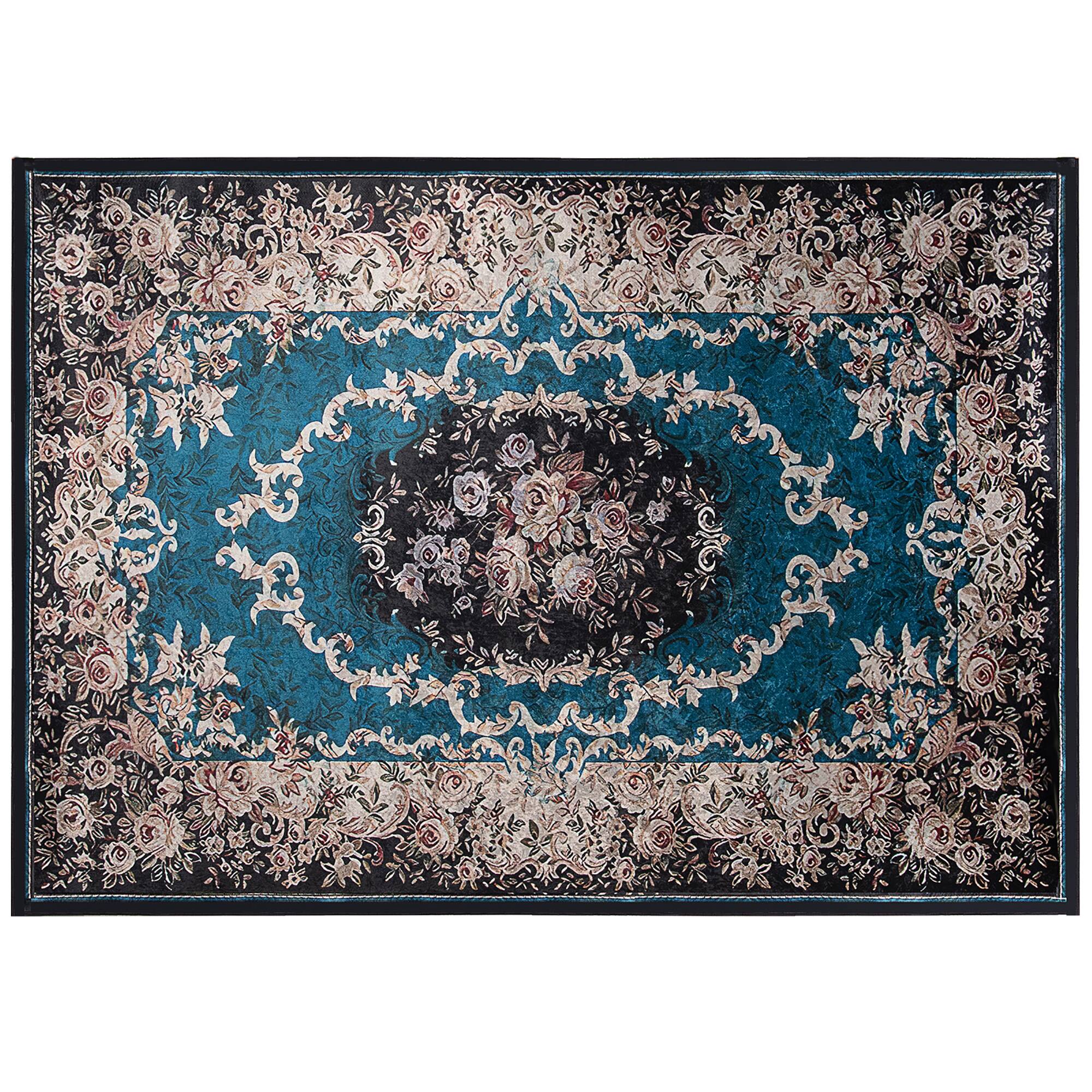 Front. Costway - Costway Area Rug 5'4" x 7'7" Non-Shedding Anti-slip Carpet Vintage Living Room Bedroom - Multicolor.