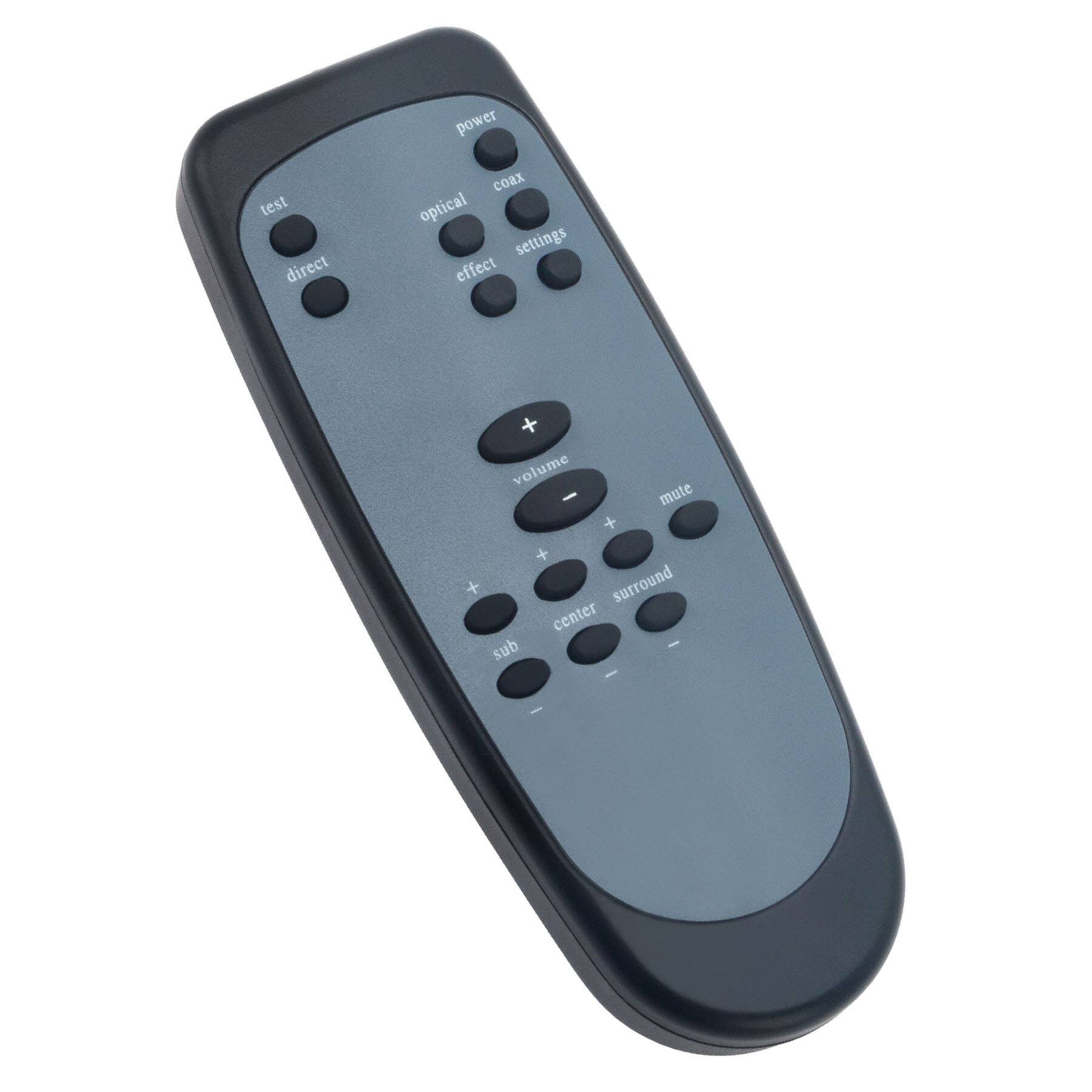 power  
test  
direct  
optical  
coax  
settings  
effect  
volume  
mute  
+  
-  
sub  
center  
surround  
mule