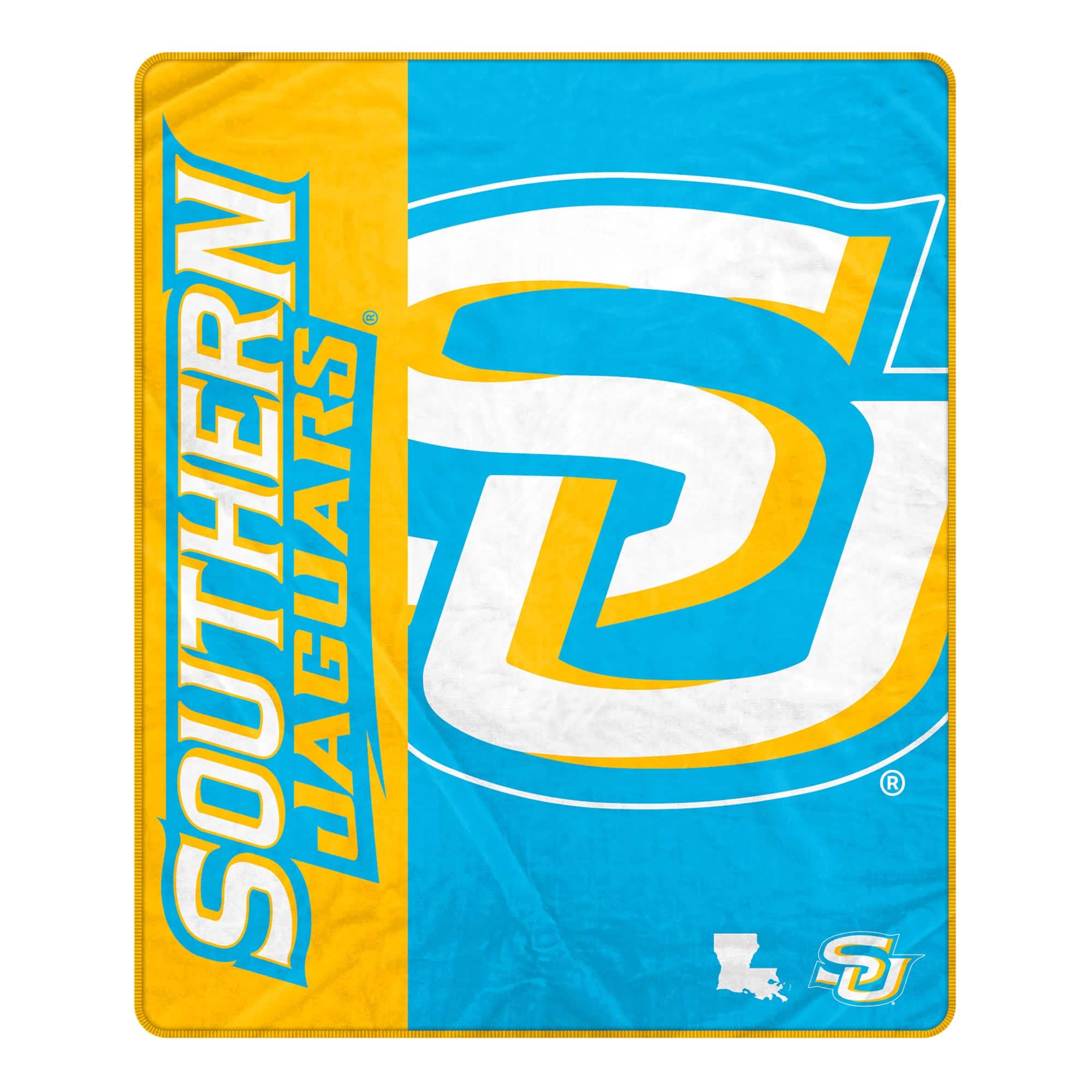Pegasus - Southern University Jaguars 50" x 60" Endzone Ultra Soft Throw Blanket - Multicolor
