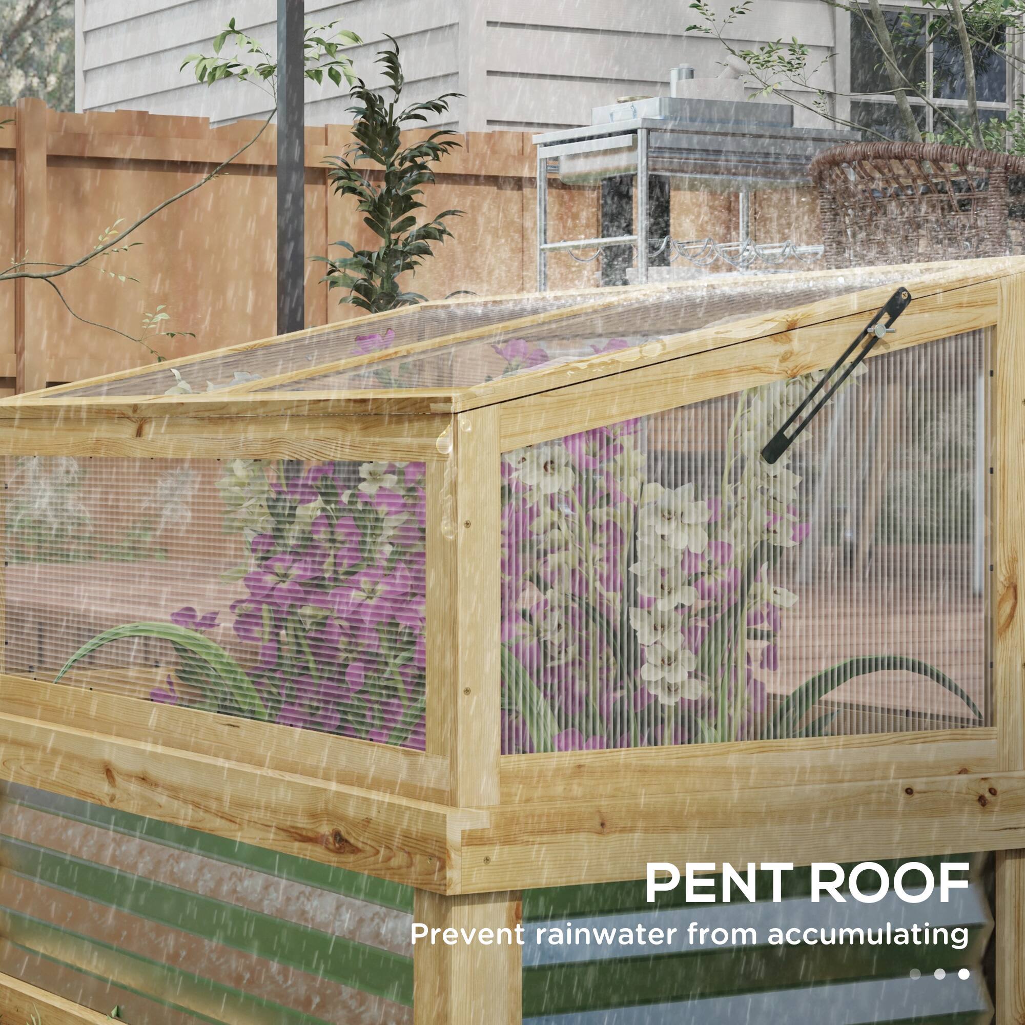 PENT ROOF
Prevent rainwater from accumulating