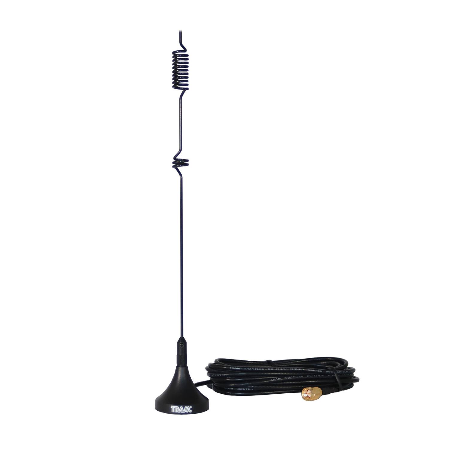 Alt View 4. Tram - 144MHz/430MHz Dual-Band Magnet Antenna SMA-Male Connector - Black.