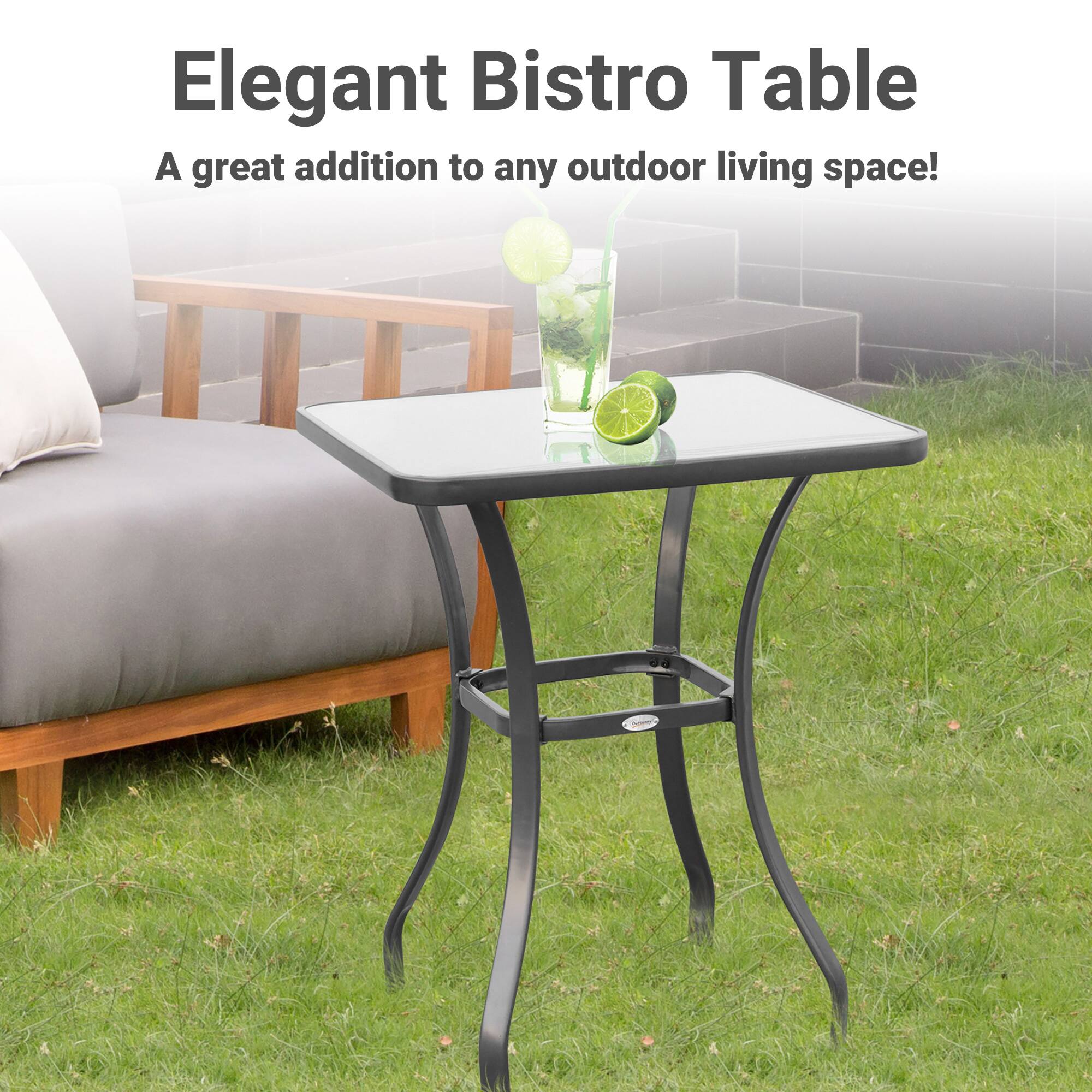 Elegant Bistro Table
A great addition to any outdoor living space!