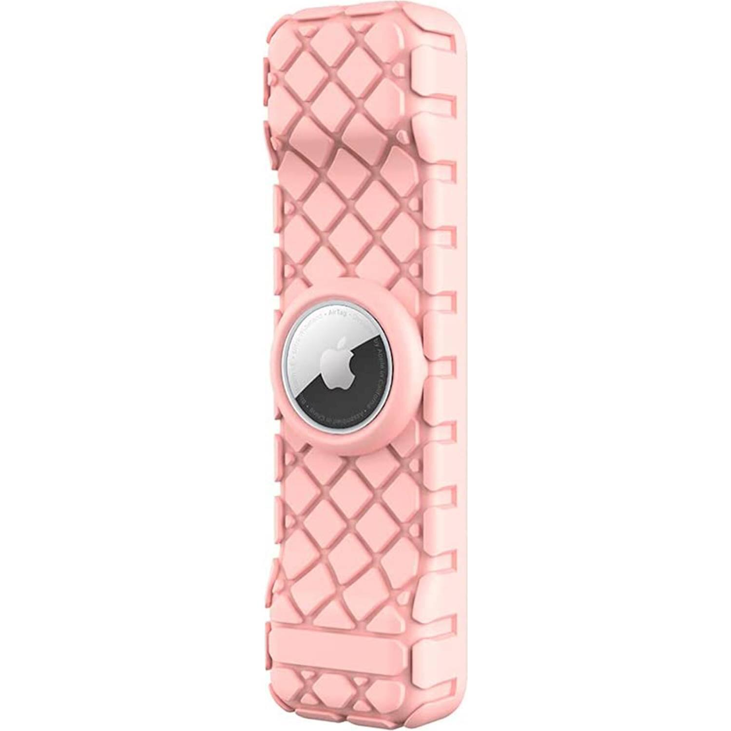 Alt View 11. SaharaCase - Apple TV 4K Remote Silicone Case for Apple AirTag - Pink.