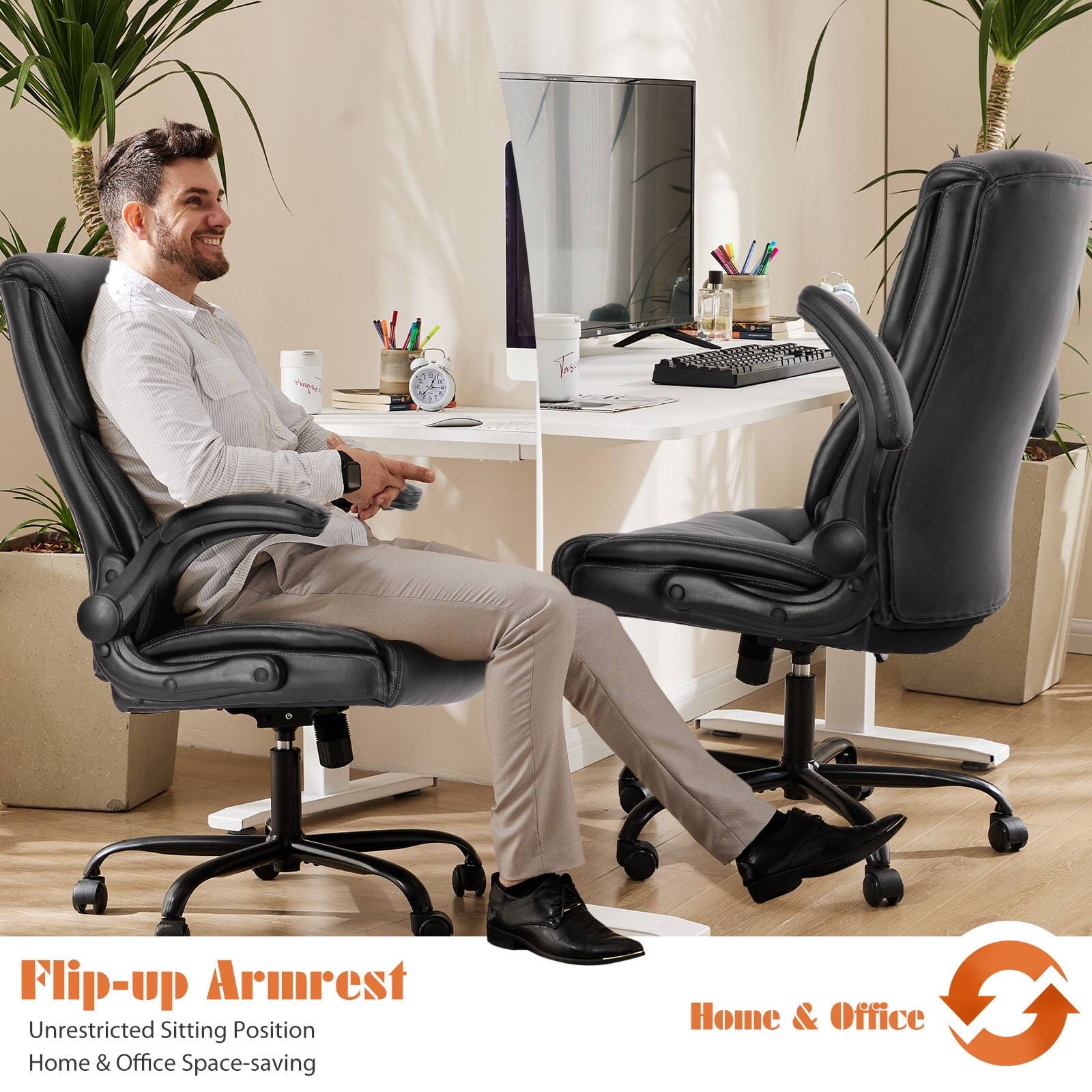 Flip-up Armrest  
Unrestricted Sitting Position  
Home & Office Space-saving  

Home & Office