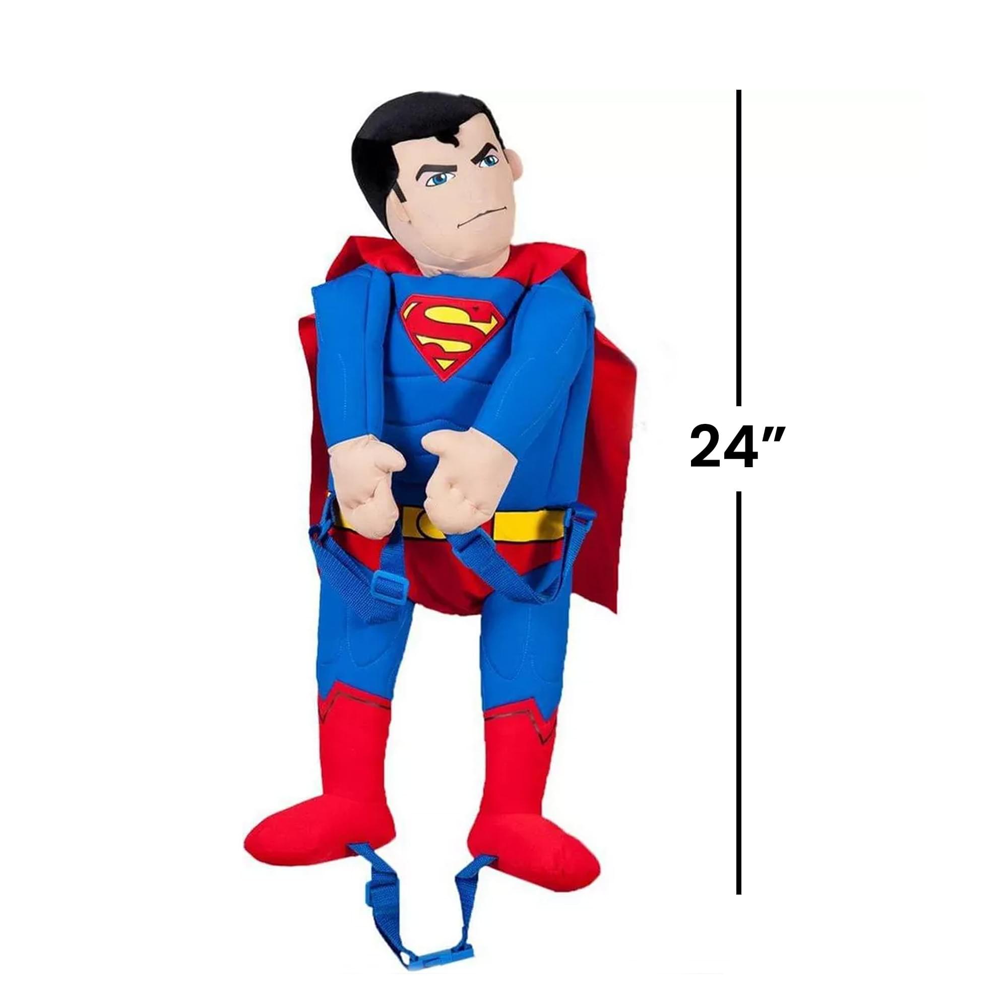 Alt View 10. DC Universe - Comic Images DC Comics Superman Plush Backpack - Blue.