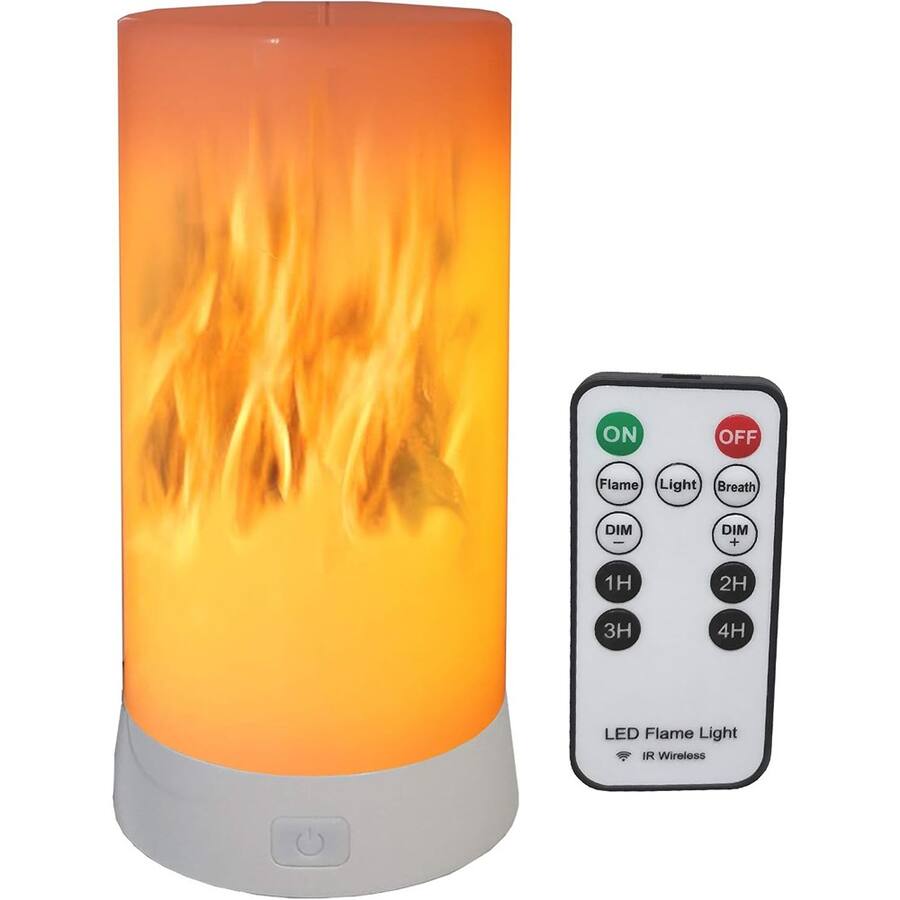 Led Model Fire Effect MOSZAR LLC LED Flame Effect Lantern, USB Rechargeable, 4 Modes ...