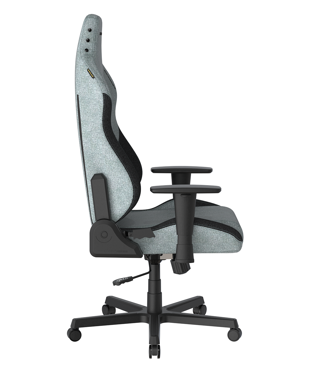 Left. DXRacer - DXRacer Drifting Series Gaming Chair – Fabric Cyan & Black, Ergonomic Racing-Style with 3D Armrests & Reclining Backrest - Cyan and Black.