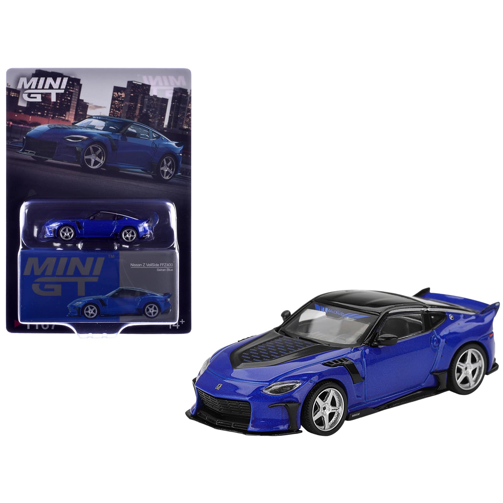 True Scale Miniatures - Nissan Z VeilSide FFZ400 Seiran Blue Metallic with Black Top Limited Edition 1/64 Diecast Model Car by Mini GT price history on PriceWatchPro