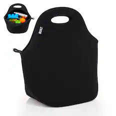 Front. Built - BUILT Gourmet Getaway Lunch Bag - Black.