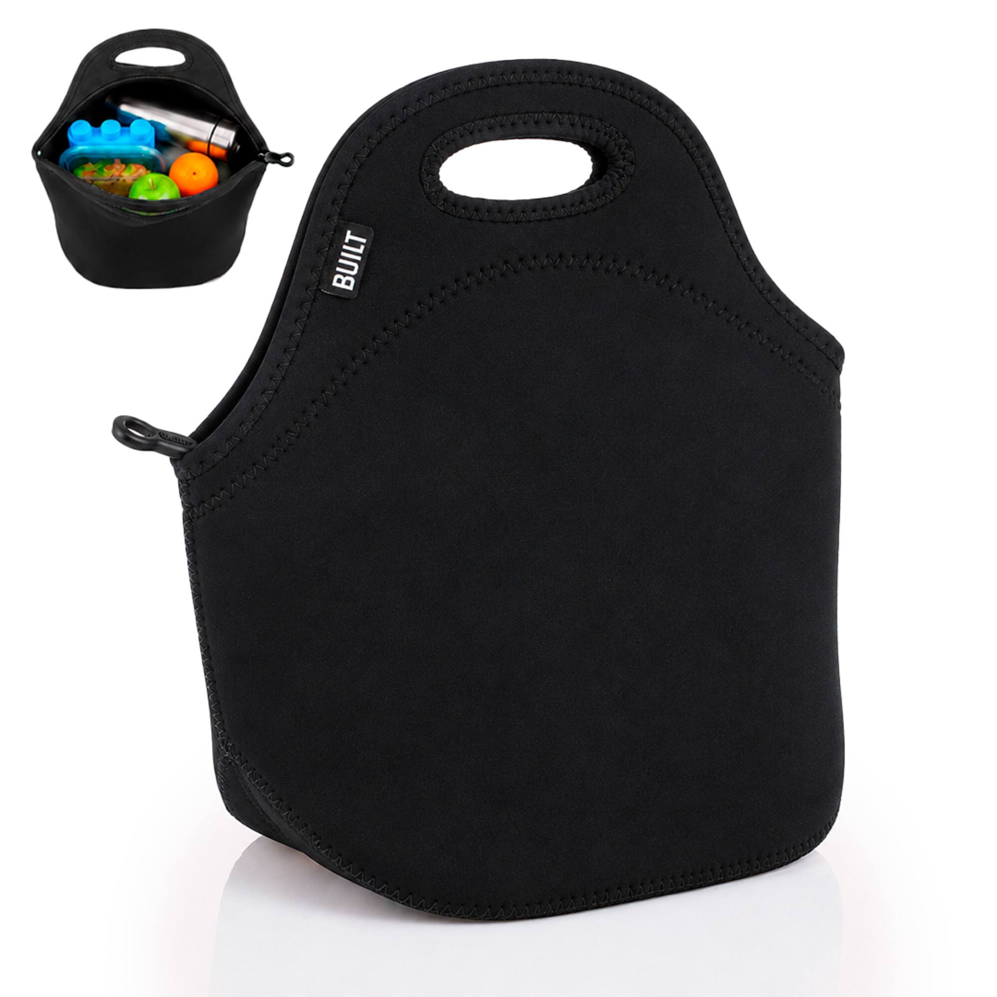 Front. Built - BUILT Gourmet Getaway Lunch Bag - Black.