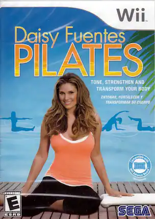 Wii™
Daisy Fuentes PILATES
TONE, STRENGTHEN AND TRANSFORM YOUR BODY
ENTONAR, FORTALECER Y TRANSFORMAR SU CUERPO
Compatible with Wii Balance Board
Sold separately
EVERYONE
E
CONTENT RATED BY ESRB
SEGA - E10+ (Everyone 10+)