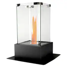 Northlight - Bio Ethanol Ventless Portable Fireplace with Flame Guard - 15" - Black