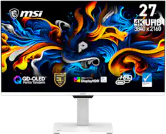 msi 27 4K UHD 3840 x 2160 QD-OLED Penta Tandem 3 Year Warranty VESA Certified True Black DisplayHDR 400 98% DCI-P3 Pantone Validated