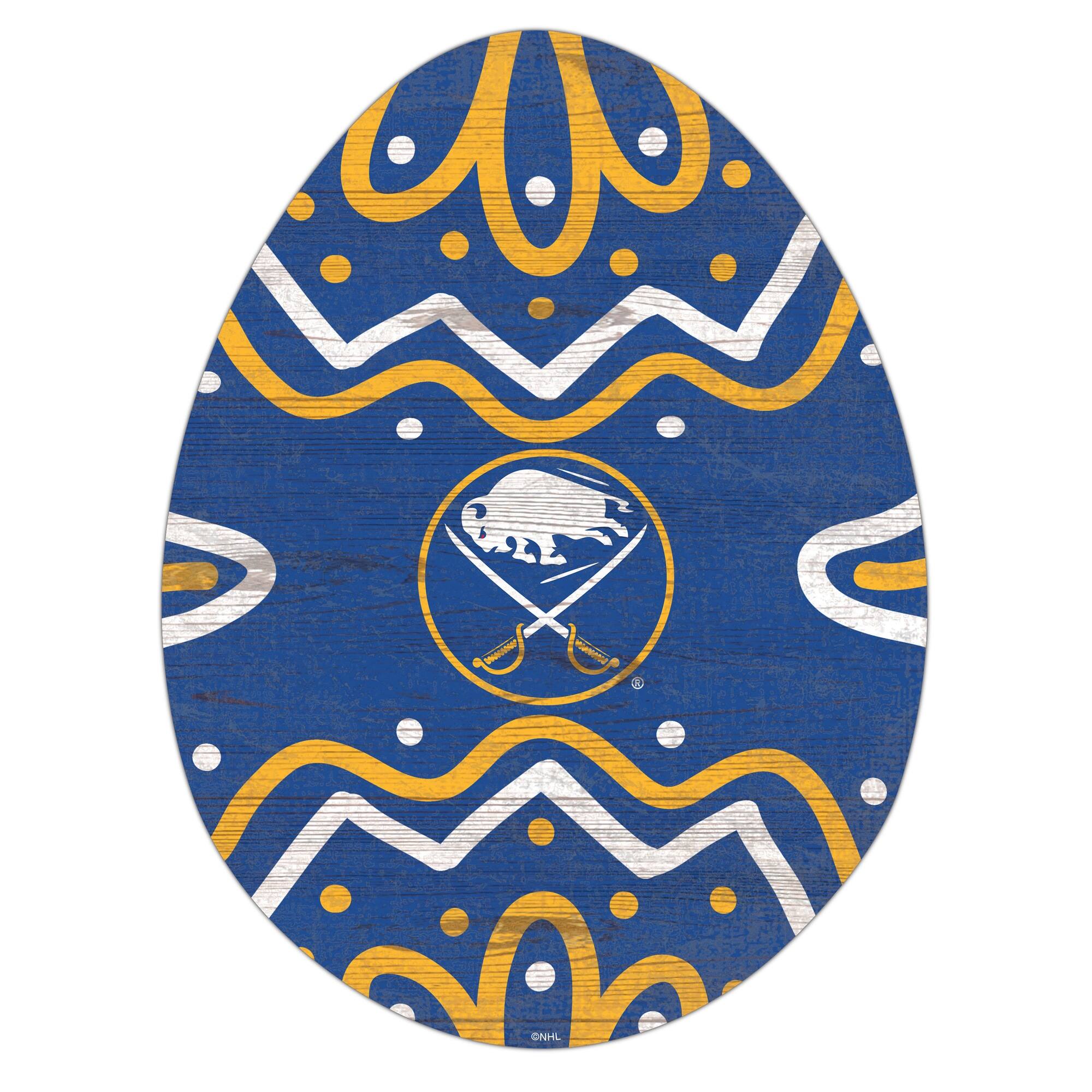 Fan Creations - Buffalo Sabres 12" Easter Egg Cutout Sign - Multicolor