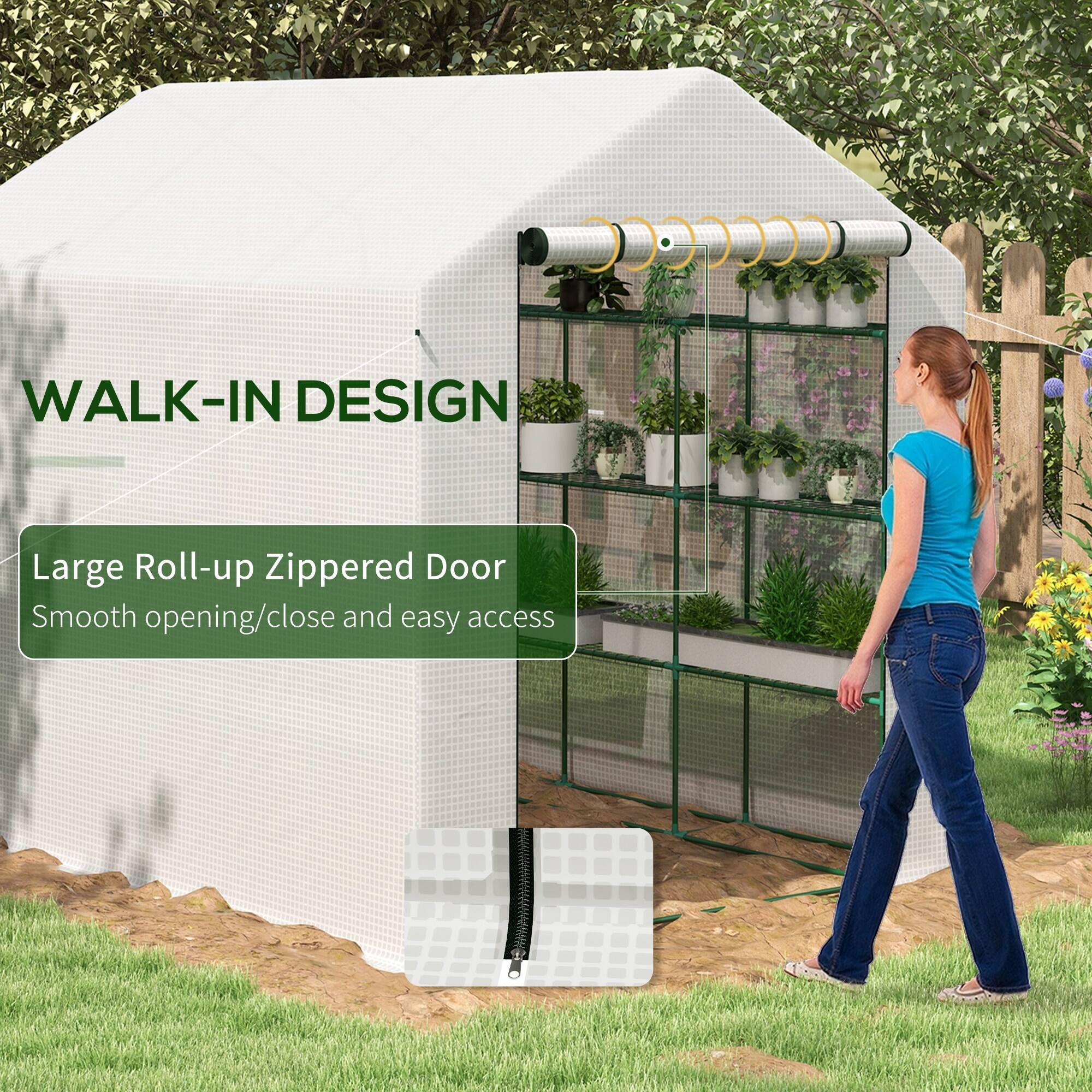 WALK-IN DESIGN

Large Roll-up Zippered Door  
Smooth opening/close and easy access