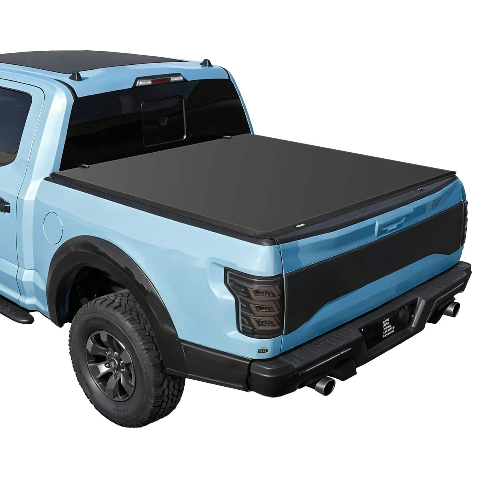 VEVOR - Soft Tri-Fold Truck Bed Tonneau Cover, Compatible with 2016-2023 Toyota Tacoma (Excl. Trail Edition) 5 ft (60.5 in) Bed - Black