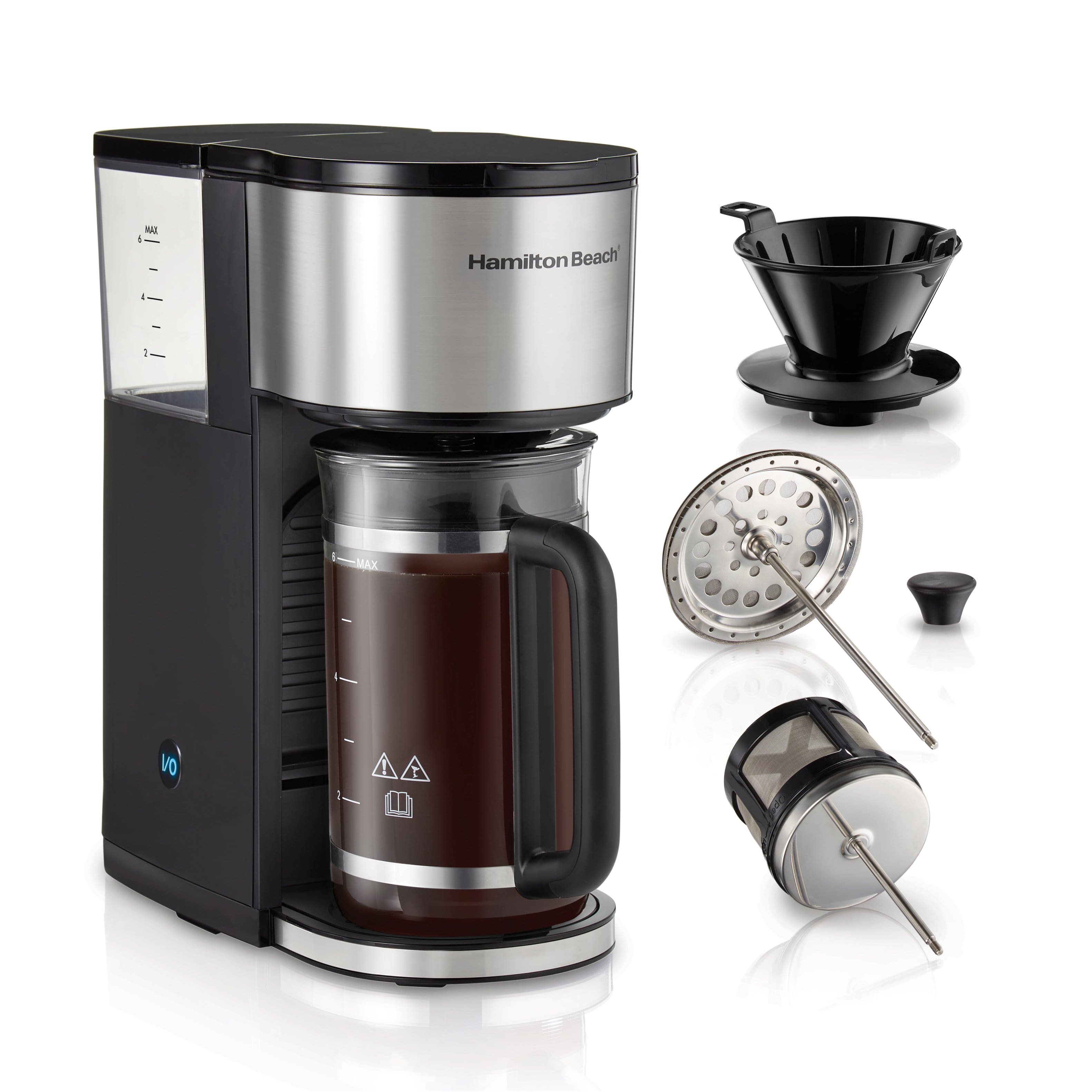 Hamilton Beach - Home Barista 7-in-1 Coffee Maker - Black