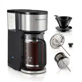 Hamilton Beach - Home Barista 7-in-1 Coffee Maker - Black