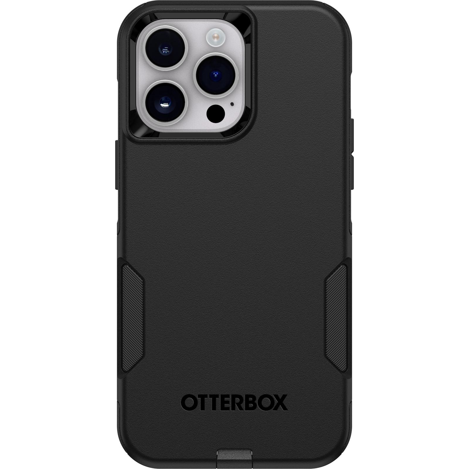 Front. OtterBox - Commuter Series Hard Shell for Apple iPhone 14 Pro Max - Black.