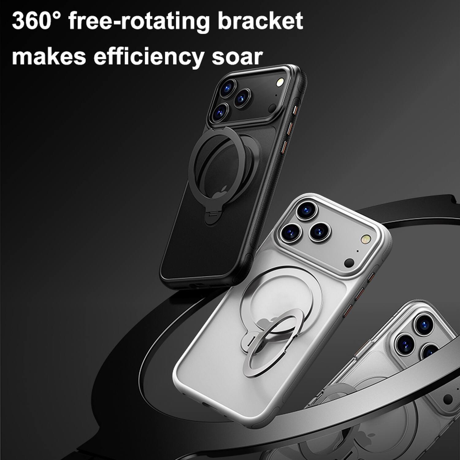 360° free-rotating bracket makes efficiency soar