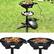 Left. Costway - Outdoor Electric BBQ Grill 1350W Non-stick 4 Temperature Setting Black - Black.