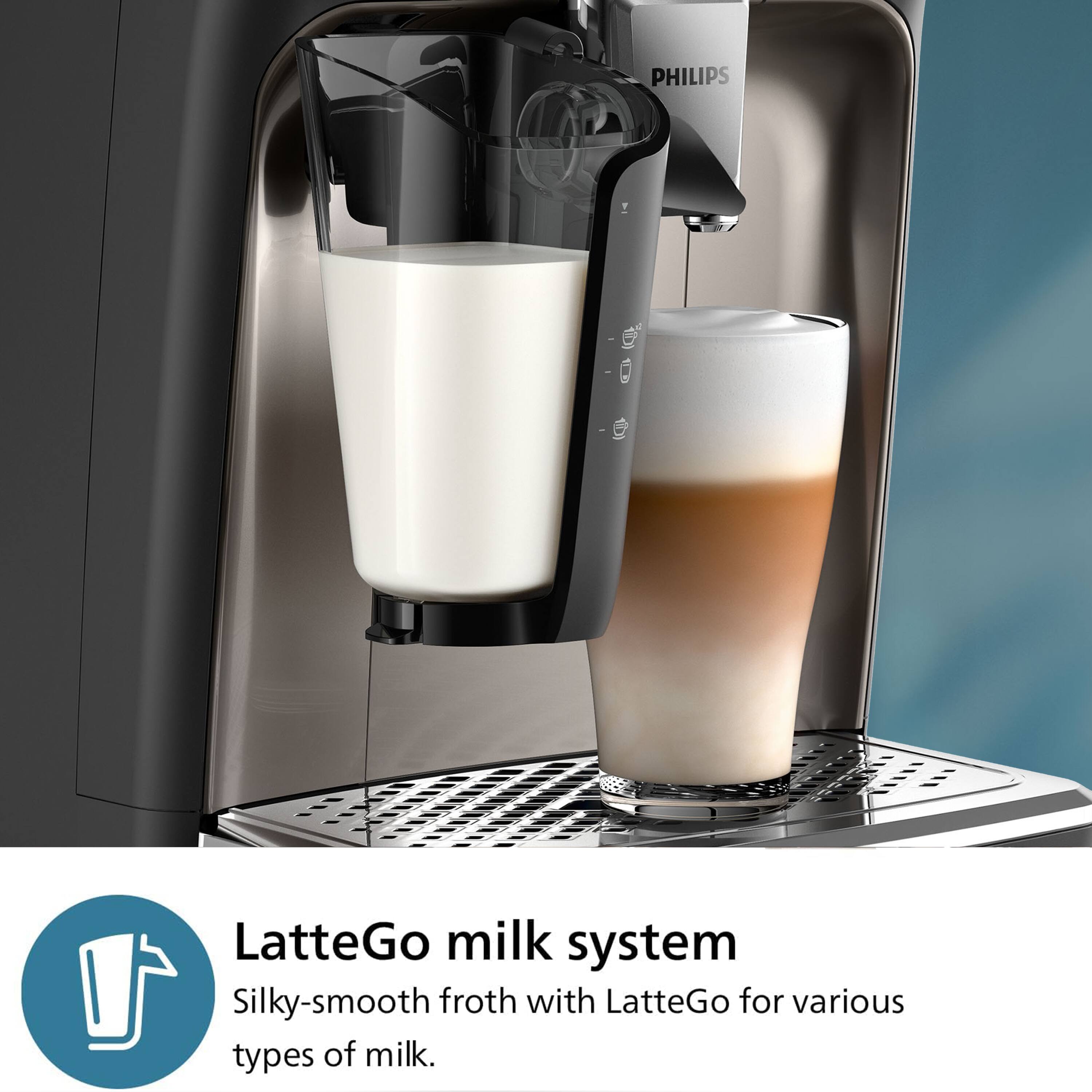 Philips 3300 Fully Automatic Espresso Machine with LatteGo Milk Frother