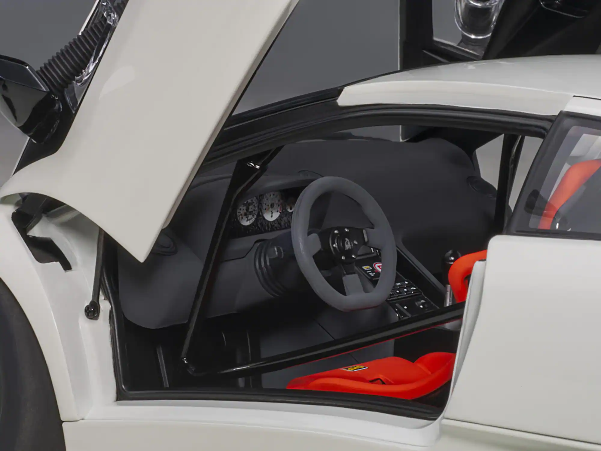Alt View 3. Autoart - Lamborghini Diablo SV-R Impact White 1/18 Model Car by Autoart.